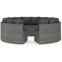 VidaXL Garten-Lounge-Set 8-tlg. grau
