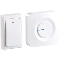 CASAcontrol Türsprechanlagen-Modul Batterielose Funk-Türklingel mit Steckdosen-Empfänger 36 Töne IP44