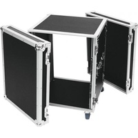 Roadinger Verstärkerrack PR-2, 14HE, 47cm Rollen