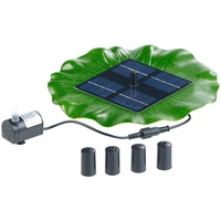 Royal Gardineer Solarbrunnen Teich: Schwimmender Solar-Teich-Springbrunnen mit Pumpe und
