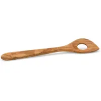 Continenta Kochlöffel mit Ecke und Loch Olivenholz 30 cm