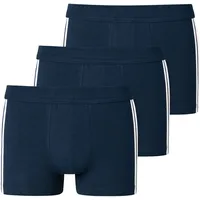 SCHIESSER 95/5 Shorts Organic Cotton streifen dunkelblau S 3er