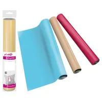 PlottiX PremiumFlock Aufbügelfolie blau Flock-Folie 32,0 x 50,0 cm,