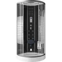 Home Deluxe Dampfdusche mit Wasserfall und Dampfsauna BLACK PEARL