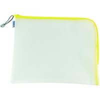 Herma Reißverschlussbeutel transparent/gelb,