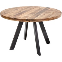 Riess-Ambiente Massiver Esstisch IRON CRAFT 120cm rund natur Mangoholz