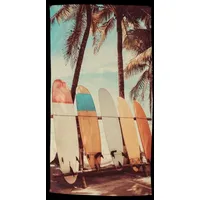Good Morning Strandtuch Vintage Surf 100x180 cm Mehrfarbig