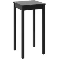 VidaXL Bartisch MDF Schwarz 55x55x107 cm