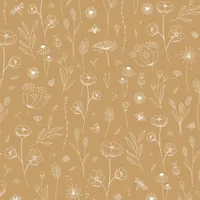 Little Dutch Vliestapete Wild Flowers Ochre