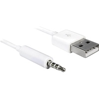 DeLock USB-A Stecker [Stecker]/Klinke 3.5mm 4-Pin [Stecker] Adapterkabel, weiß