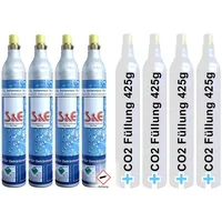 Bluecraft 4 x CO2 Zylinder + 4 Füllung