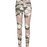 URBAN CLASSICS Ladies Tech Mesh Leggings duskrose Camo XXL