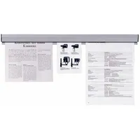 Franken Klemmleiste 31,0 cm grau selbstklebend, Wandmontage