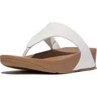 FitFlop Lulu Leder Flip-Flops Weiß 41