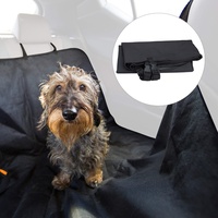 Relaxdays Hundedecke Auto, Mit 4 Kopfstützengurten, wasserdichte Schondecke für