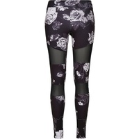 URBAN CLASSICS Knitted Leggings Black / Gray / White