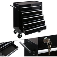 Arebos Werkzeugwagen Rollwagen Toolbox 5 Fächer | | inkl.