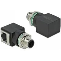 DeLock M12 / RJ45 Netzwerk Adapter [1x M12-Stecker -