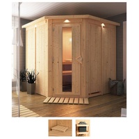 Karibu Sauna Jarin, BxTxH: 210 x 210 x 202