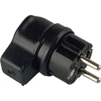 Bachmann 919.178 Schutzkontaktstecker Vollgummi Schwarz IP44