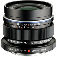 OM System M.Zuiko Digital ED 12 mm F2,0 schwarz