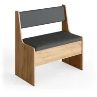 Vicco Roman eiche 77cm Sitzbank mit Truhe Esszimmerbank für