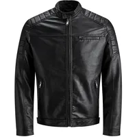 JACK & JONES Rocky Fake Suede Jacke Jet Black