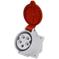 Mennekes 32A 5p IP44 400V Einbausteckdose gerade Typ 3451