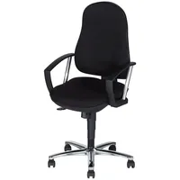Home worx Bürodrehstuhl ¦ schwarz ¦ Maße (cm): B: