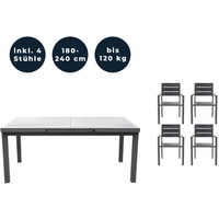 Home Deluxe Calido Madera Set 5-tlg. Anthrazit