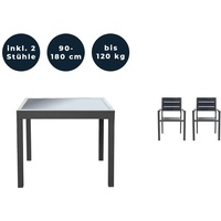 Home Deluxe Verano Madera Set 3-tlg. Grau