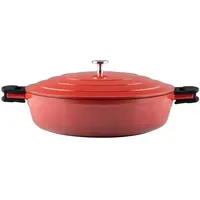 RIESS Keramika Red Schmorpfanne 32 cm mit Deckel