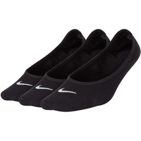 Nike Everyday Lightweight Trainings-Footie-Socken Damen Black/White 34-38