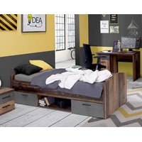 Forte Jugendbett Einzelbett WINNIE Optik: Old Wood Vintage, von