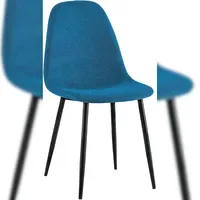 CLP Esszimmerstuhl Napier Stoff blau