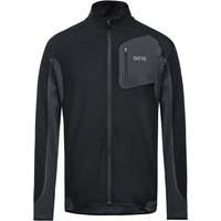 Gore Wear GOREWEAR R3 Partial WINDSTOPPER® Shirt, Black/Terra Grey,