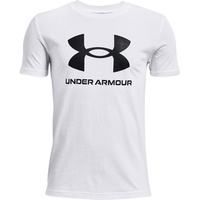 Under Armour Sportstyle Logo kurzarm Trainingsshirt Jungen 100 white/black