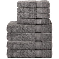 Komfortec 8er Handtuch Set aus 100% Baumwolle, 4 Badetücher