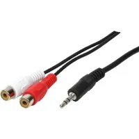 Logilink Audio Anschlusskabel 3,5mm-Klinken-Buchse / 2x Cinch-Buchse stereo 0,2m