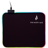 Surefire Silent Flight RGB-320 Gaming-Mauspad Beleuchtet Schwarz