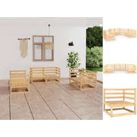 VidaXL Alastair Loungeset Massivholz Kiefer beige