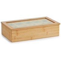 Zeller Teebox hellbraun 36,0 x 9,0 cm