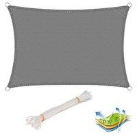 Woltu Sonnensegel Sonnenschutz HDPE Windschutz UV Schutz für Garten