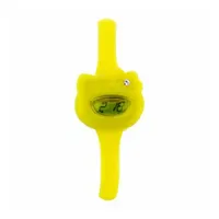 HELLO KITTY 27 mm Gehäuse Gelb Silikonarmband Gelb