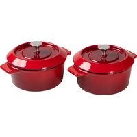 WOLL Iron Kasserolle 10 cm rot 2 St.