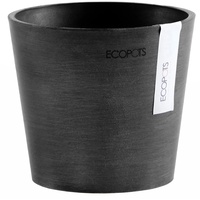 Ecopot Ecopots Pflanztopf Amsterdam Mini Dunkelgrau 13 cm