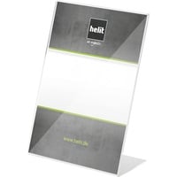 Helit Tischaufsteller f.Format DIN A5 hoch Acryl transparent