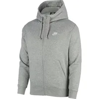 Nike Sportswear Club Fleece Kapuzenjacke dark grey heather/white L