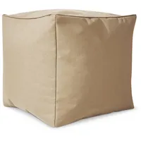 Green Bean Sitzsack-Hocker 40x40x40cm mit EPS-Perlen Füllung - Fußhocker