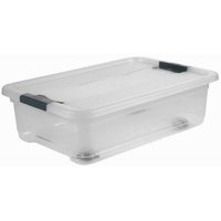KEEEPER Aufbewahrungsbox mit Rollen, Deckel und Schiebeverschluss, 59,5 x